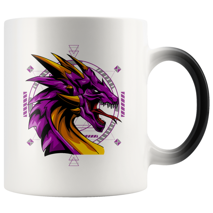 Purple Dragon, Color Change 11oz Ceramic Mug, Shipping Included