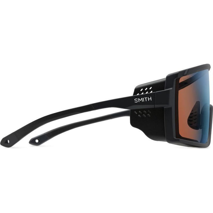 Pursuit, Matte Black/Chromapop Glacier Photochromic Copper Blue Mirror Lenses