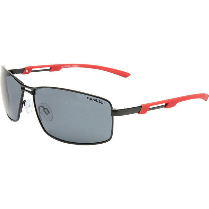 Quirindi, Matte Black and Red/Smoke Polarised Lenses