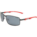 Quirindi, Matte Black and Red/Smoke Polarised Lenses