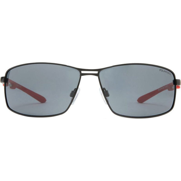 Quirindi, Matte Black and Red/Smoke Polarised Lenses