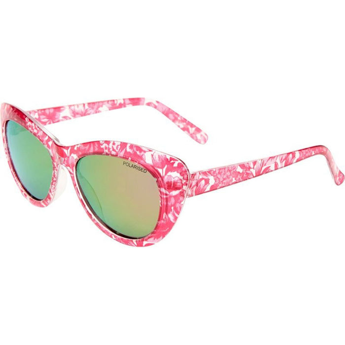 Rabbit, Pink Floral/Pink Mirror Polarised Lenses