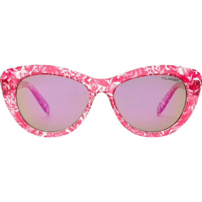 Rabbit, Pink Floral/Pink Mirror Polarised Lenses