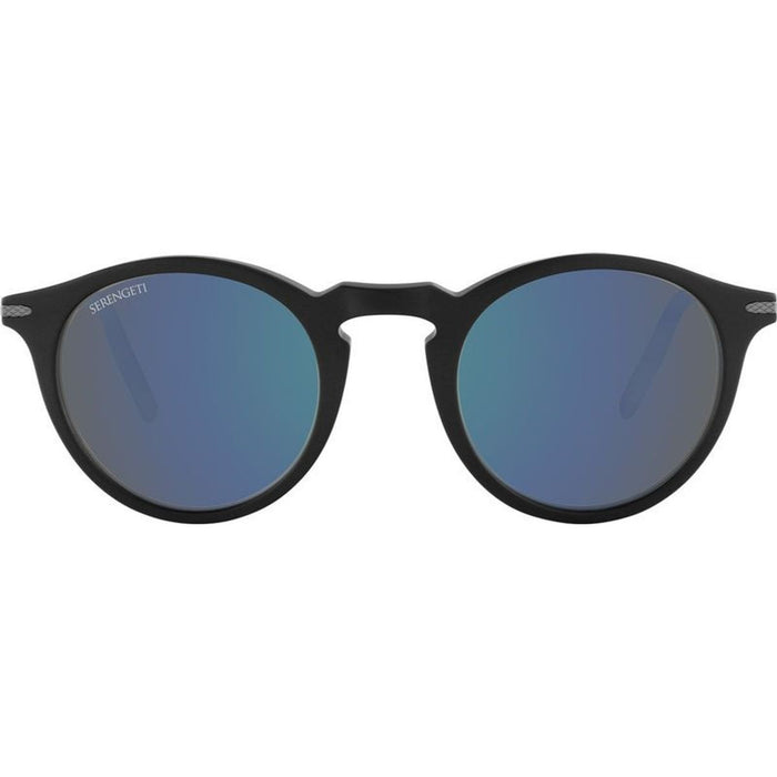 Raffaele, Matte Black/555nm Blue Photochromic Polarised Glass Lenses