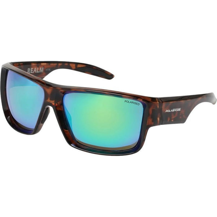Realm, Tortoiseshell/Green Mirror Polarised Lenses