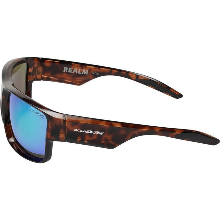 Realm, Tortoiseshell/Green Mirror Polarised Lenses