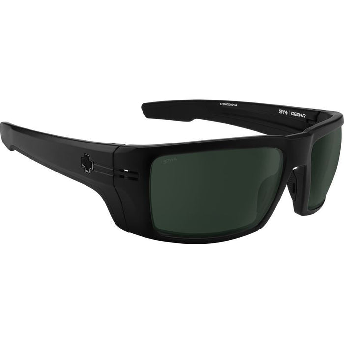 Rebar, Matte Black/Happy Grey Green Polarised Lenses