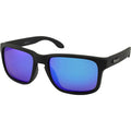 Reno, Matte Black/Blue Mirror Polarised Lenses