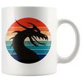 Retro Dragon Head Profile, 11oz & 15oz Mug Options, Free Shipping