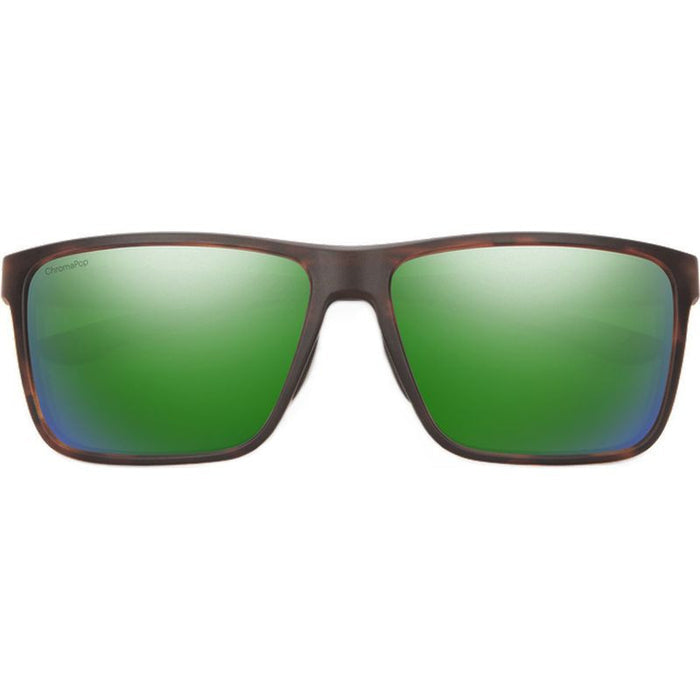 Riptide, Matte Tortoise/Chromapop Green Mirror Glass Polarised Lenses