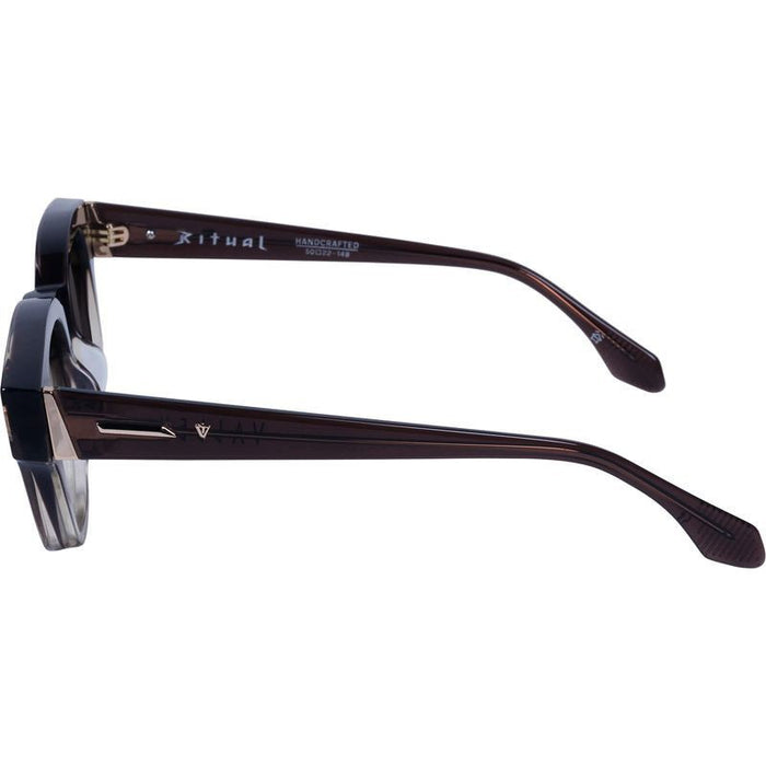 Ritual, Smoky Quartz Fade with Gold Metal/Black Gradient Lenses