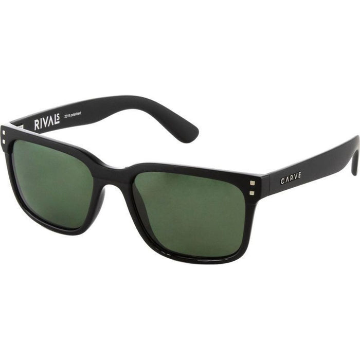Rivals, Matte and Gloss Black/Green Polarised Lenses