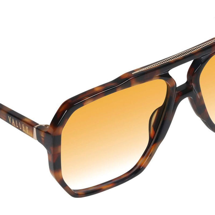 Rodeo, Dark Tortoise with Gold Metal/Orange Gradient Lenses