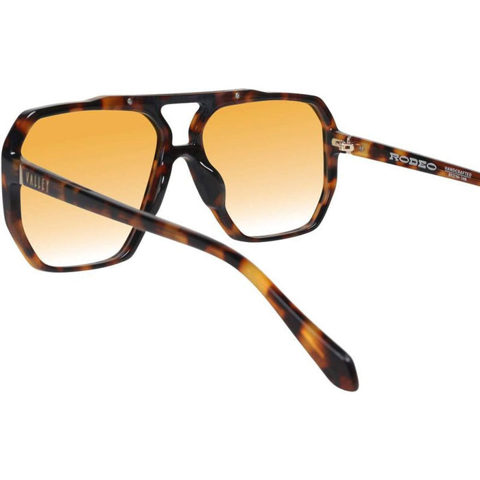 Rodeo, Dark Tortoise with Gold Metal/Orange Gradient Lenses