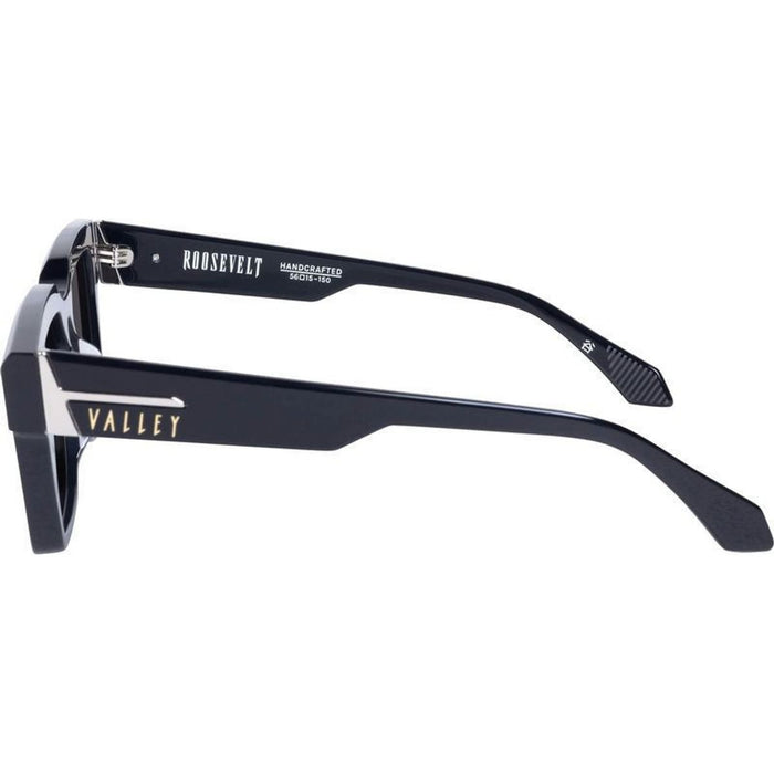 Roosevelt, Gloss Black with Silver Metal/Black Polarised Lenses