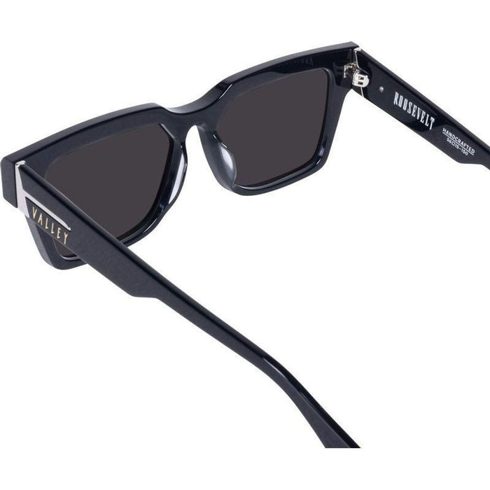 Roosevelt, Gloss Black with Silver Metal/Black Polarised Lenses