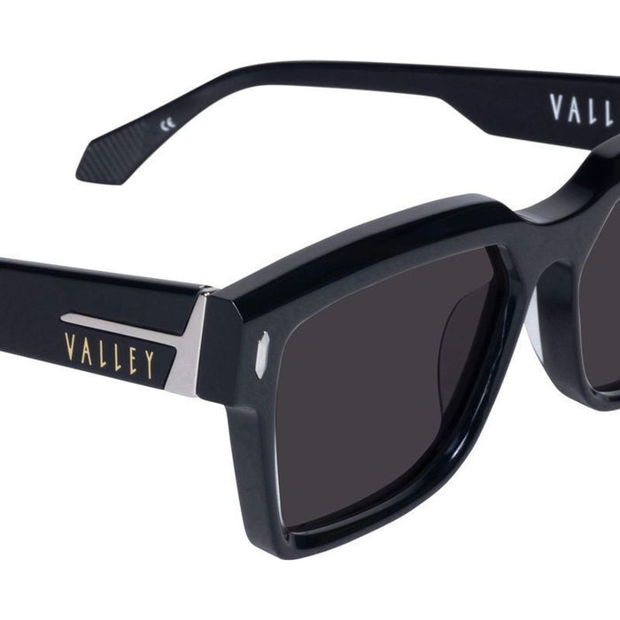 Roosevelt, Gloss Black with Silver Metal/Black Polarised Lenses