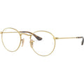 Round Metal RX3447V, Gold/Clear Lenses 53 Eye Size