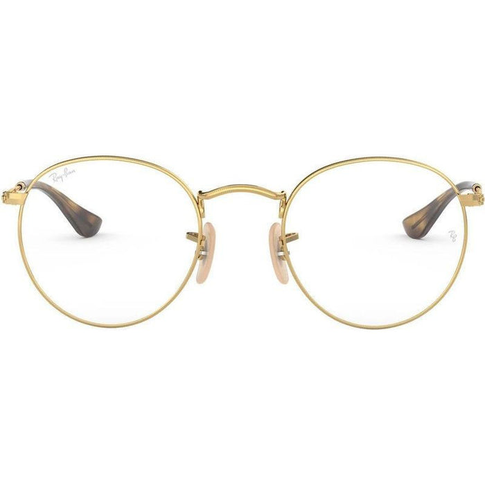 Round Metal RX3447V, Gold/Clear Lenses 53 Eye Size
