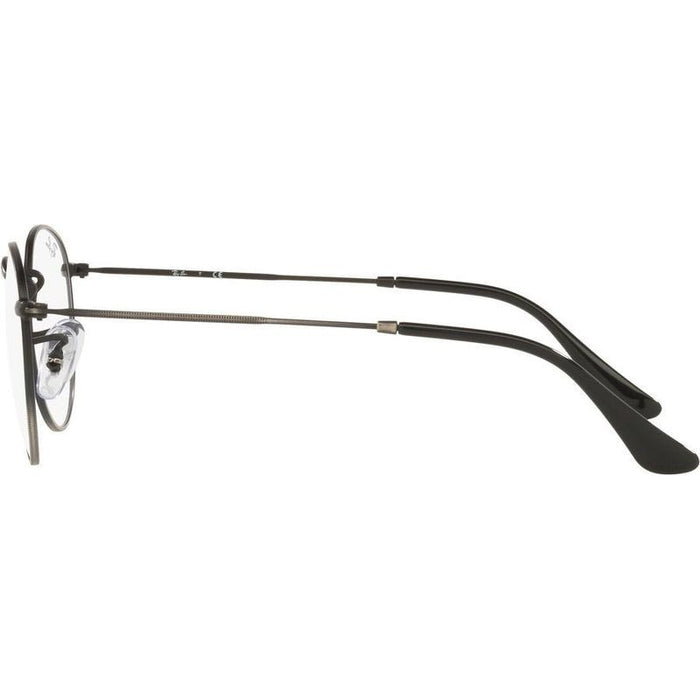 Round Metal RX3447V, Gunmetal/Clear Lenses 50 Eye Size