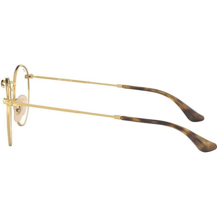 Round Metal RX3447V, Havana on Gold/Clear Lenses 53 Eye Size
