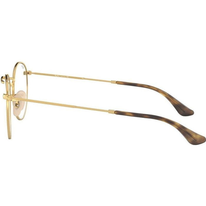 Round Metal RX3447V, Gold/Clear Lenses 53 Eye Size