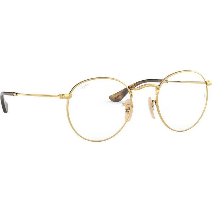 Round Metal RX3447V, Gold/Clear Lenses 50 Eye Size