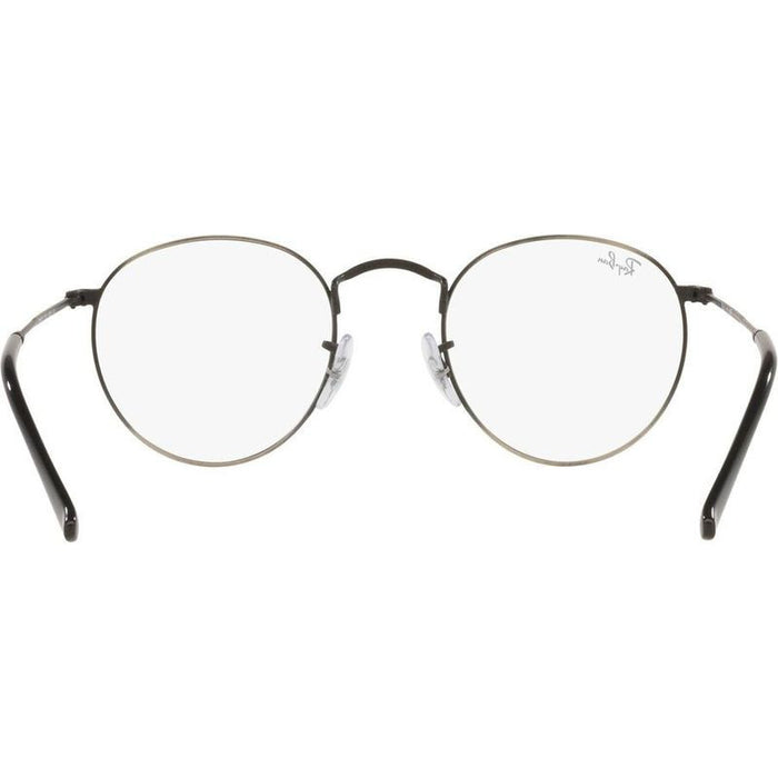 Round Metal RX3447V, Gunmetal/Clear Lenses 50 Eye Size