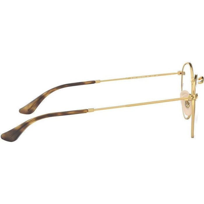 Round Metal RX3447V, Havana on Gold/Clear Lenses 53 Eye Size
