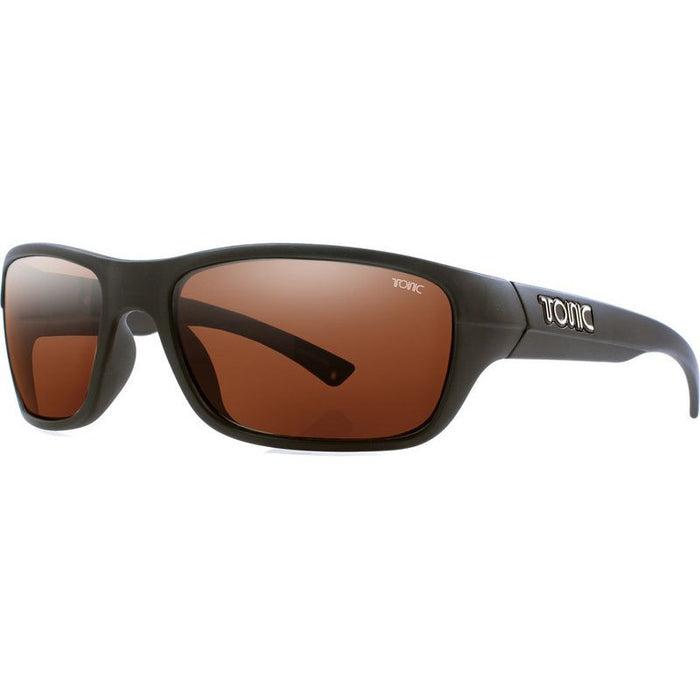 Rush, Matte Black/Copper Photochromic Polarised Glass Lenses
