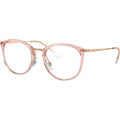 RX7140, Transparent Pink/Clear Lenses 51 Eye Size