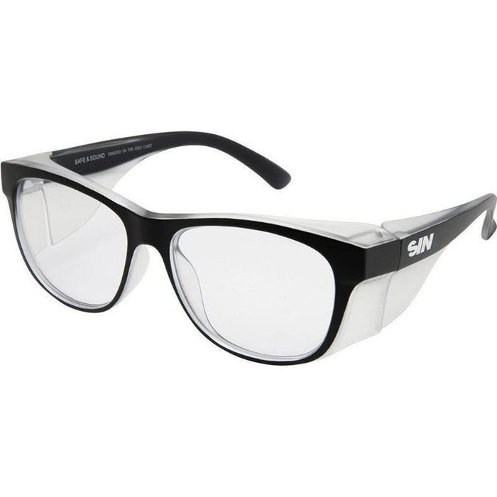 Safe & Sound Safety, Matte Black/Clear Lenses