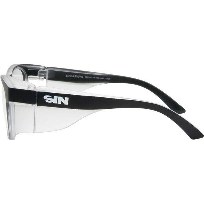 Safe & Sound Safety, Matte Black/Clear Lenses