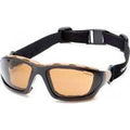 Safety Glasses Anti Fog Strap Sandstone