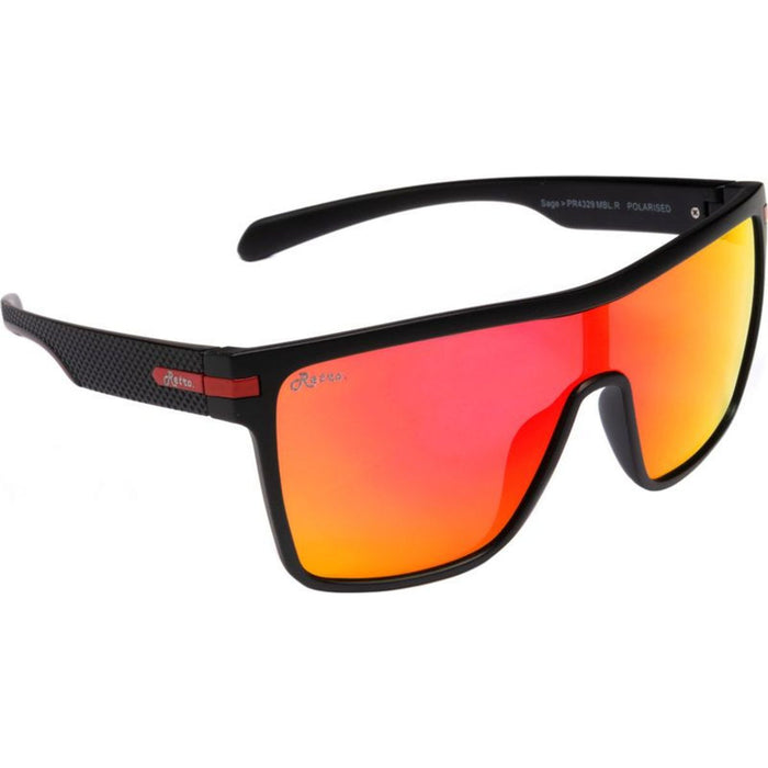 Sage, Matte Black/Red Mirror Polarised Lenses