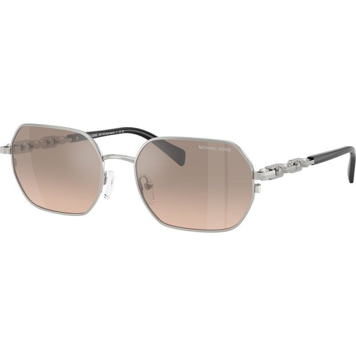Saint Martin MK1165, Shiny Silver/Khaki Silver Mirror Gradient Lenses