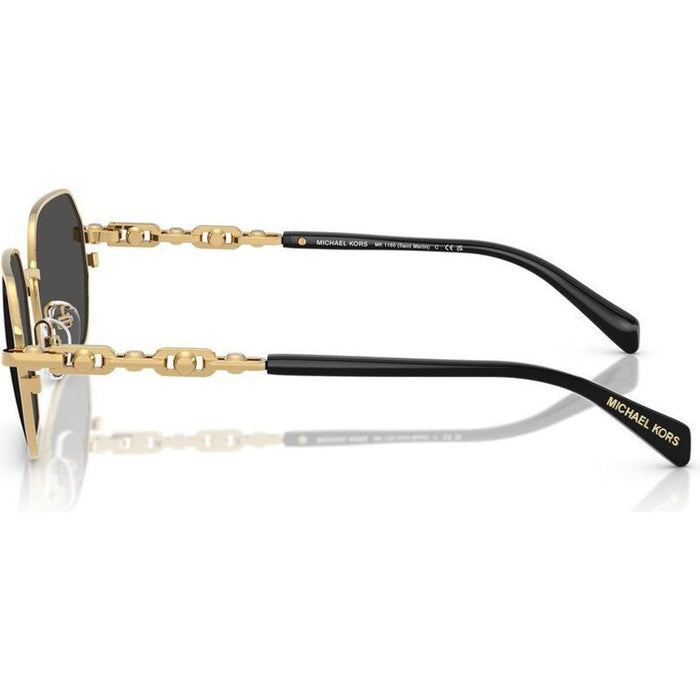Saint Martin MK1165, Shiny Yellow Gold/Dark Grey Lenses