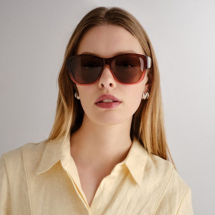 Samaria, Plum Gradient/Brown Polarised Lenses