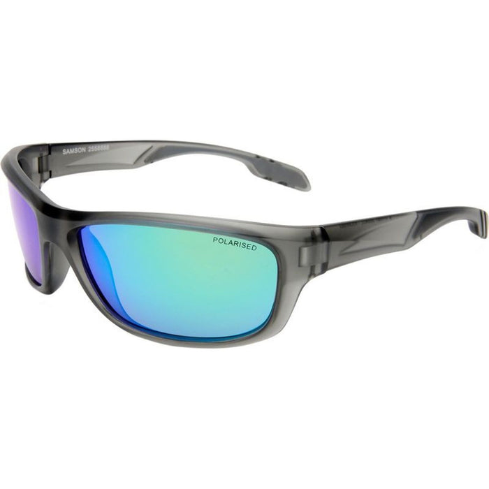 Samson, Matte Xtal Grey/Blue Green Mirror Polarised Lenses