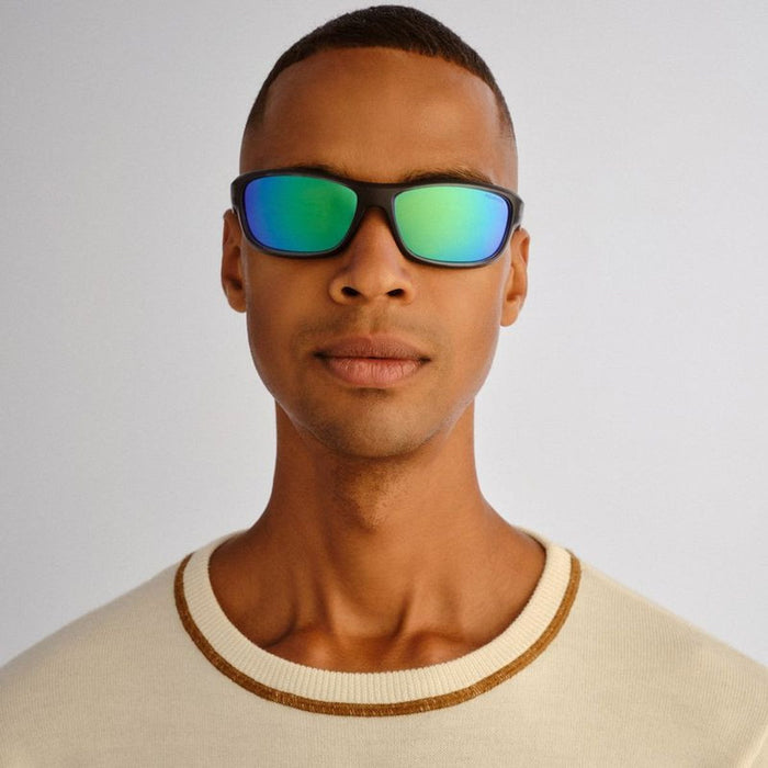 Samson, Matte Xtal Grey/Blue Green Mirror Polarised Lenses