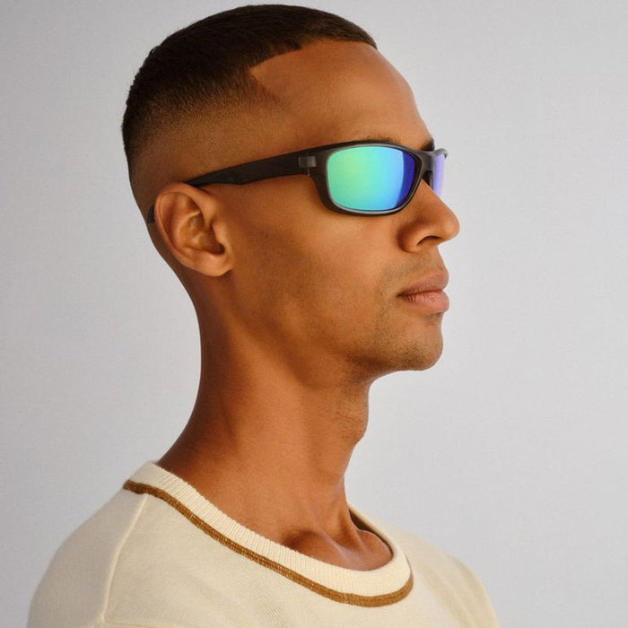 Samson, Matte Xtal Grey/Blue Green Mirror Polarised Lenses