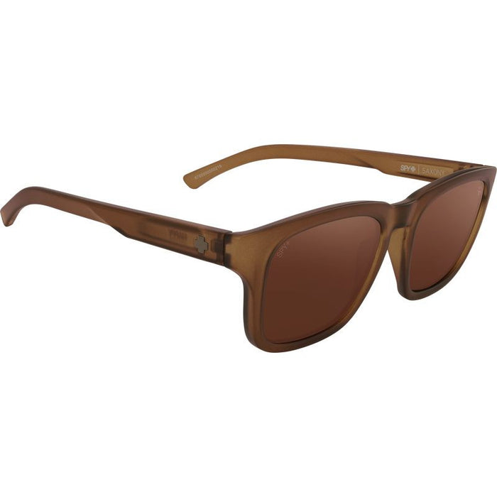 Saxony, Matte Translucent Brown/Happy Bronze Polarised Lenses