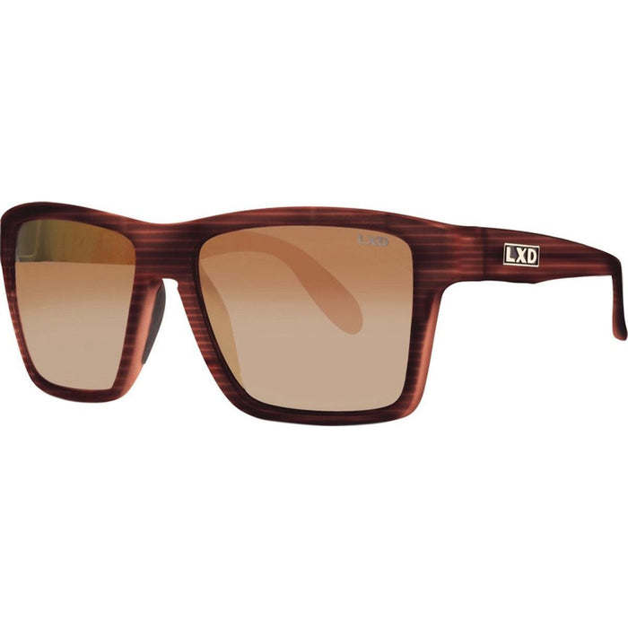 Scholz, Matte Stripe Brown/Brown Photochromic Polarised Glass Lenses