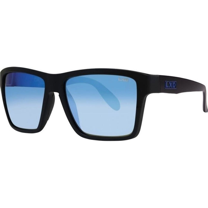 Scholz, Matte Black/Blue Mirror Polarised Glass Lenses