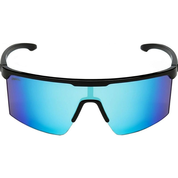 Shadow, Shiny Black/Blue Mirror Polarised Lenses