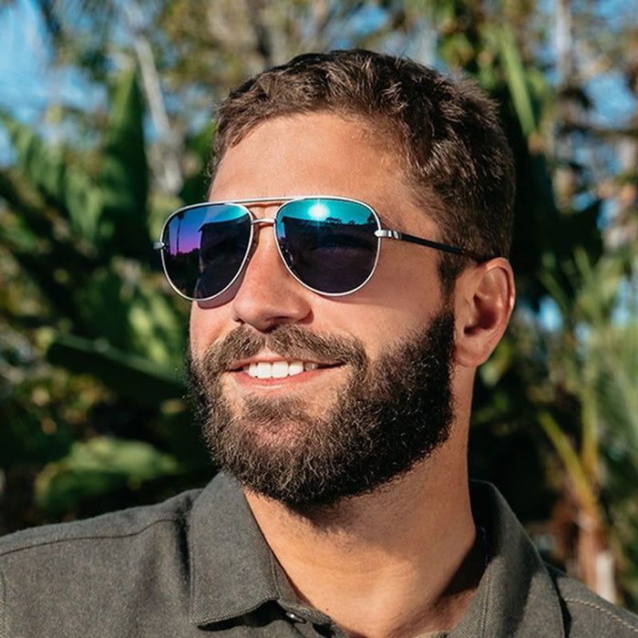 Shadow, Zero Gravity Silver/Rainbow Lavender Mirror Polarised Lenses
