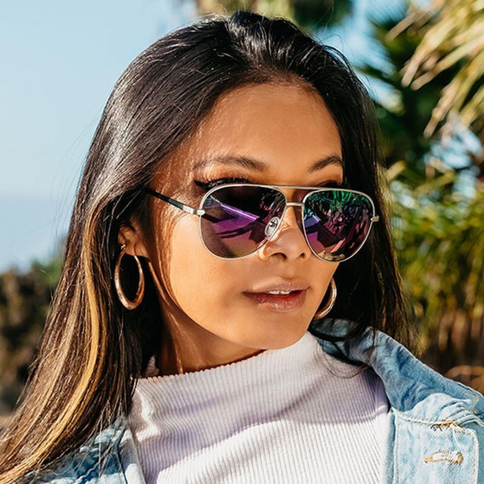 Shadow, Zero Gravity Silver/Rainbow Lavender Mirror Polarised Lenses