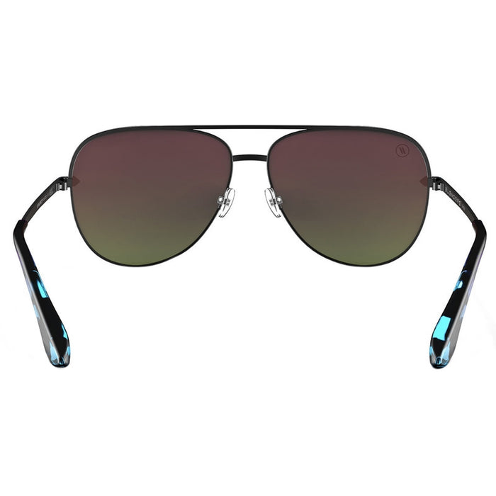Shadow, Flying Pretty Matte Black/Blue Mirror Polarised Lenses