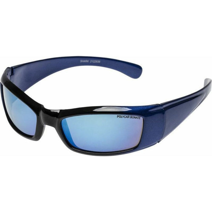 Shark - Kids, Cobalt and Black/Ice Blue Mirror Lenses