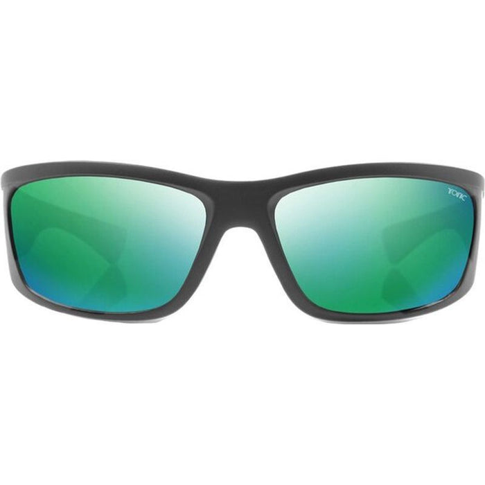 Shimmer, Matte Black/Green Mirror Polarised Glass Lenses
